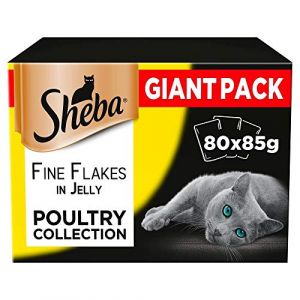 Sheba Delicacy Poultry Flavours in Jelly - Nourriture pour chat humide - 80 x 85 g