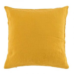 Coussins Douceur d intérieur ANGELIA Jaune Taille 40x40 cm