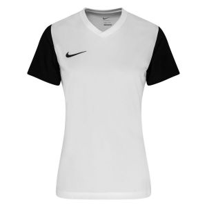 Nike Womens Jersey W NK DF Tiempo Prem II JSY SS, White/Black/Black, DH8233-100, L