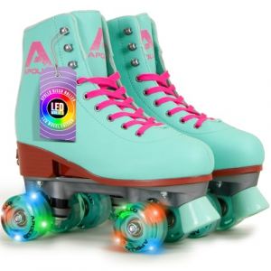 Apollo Patins à roulettes Disco Roller réglable enfants et adultes Lagoon LED