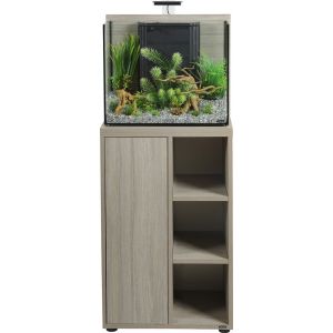 Zolux Meuble pour aquarium IDRO 50 - Z&eacute;brabo gris - 53x30x80cm