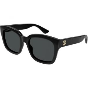 Gucci Femme GG1338S 001 Lunettes de soleil Plastique Noir Gris Carr&eacute;