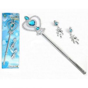 Bg Set sceptre 32 cm et boucle oreille bijoux strass