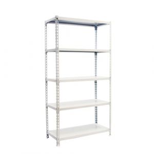 Simon Rack &Eacute;tag&egrave;re Rangement et 5 Niveaux, 180 kg Capacit&eacute; de Charge et Point de Flexion, 1800x900x400 mm, &Eacute;tag&egrave;re Charge Lourde, &Eacute;tag&egrave;re Garage, Blanc - Simonclick
