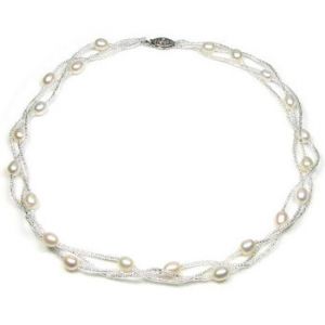 Image de Blue Pearls Collier BPS 0202 Y blanc - Taille Unique