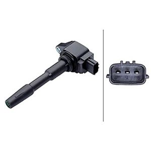 Hella 5Da 358 168-021 Bobine D'Allumage - 12V - 3P&ocirc;le - Bobine Crayon - Viss&eacute;