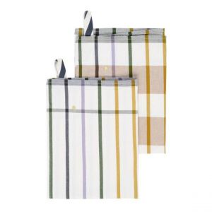 Declikdeco Lot de 2 torchons ARCHIE Nuts 70 x 50