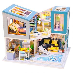 Dam Maison premi&egrave;re vue. Maquette 3d r&eacute;aliste