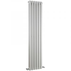 Hudson Reed HSA002 - Radiateur vertical Saffré en acier peint blanc 1500 x 383mm 1671 watts