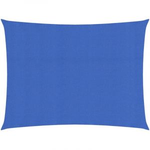 VidaXL Voile d'ombrage 160g/m² rectangulaire bleu 3,5x4,5 m PEHD