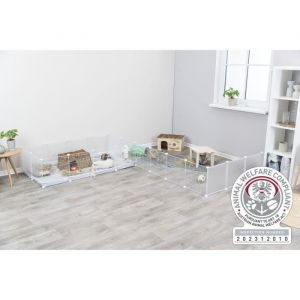 Trixie Enclos Pour Rongeurs - Modèle Extensible - Plastique - 4 Éléments - 35x35 Cm