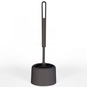 Gelco Design - Brosse Wc Classique Gris 11x11x36