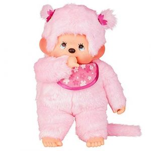 Image de Bandai Monchhichi - peluche - Sakura Pinky rose 80 cm - SE24242