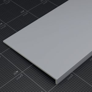 Appui de fen&ecirc;tre PVC l. 40 cm x &eacute;p. 9 mm - Gris - 100 cm