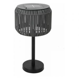 Lumisky Lampe solaire pied acier LED blanc chaud TRAILY W50 H47cm