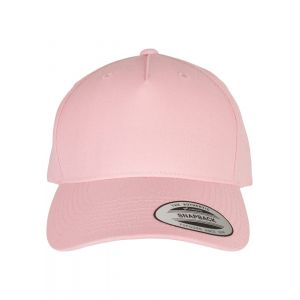 Flexfit YP Classics 5-Panel Premium Curved Visor, One Size, rose