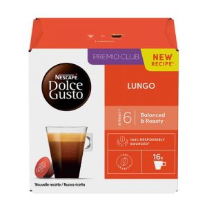 Nescafe Capsule caf&eacute; Dolce Gusto Dolce Gusto Lungo X16