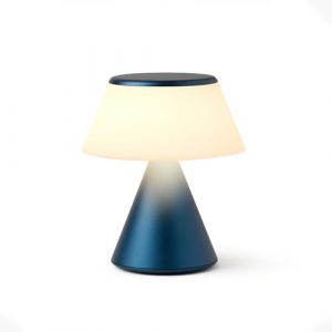 Lexon Lampe led luma s bleue - D.6.9x8.1 cm