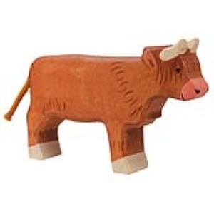 Holztiger Figurine Higland Cattle debout en bois