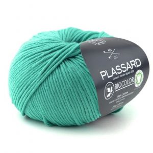 Coton à tricoter biologique BIOCOLOR - Plassard 21 Bleu - 21 Bleu
