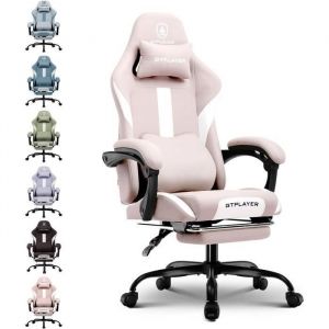 Chaise Gaming, Chaise de Gamer, Chaise de Bureau Respirante en Tissu de Haute Qualité, Chaise pc Ergonomique, Chaise de Bureau Réglable et Pivotante