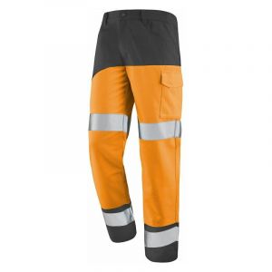 Cepovett Pantalon fluo safe xp 300 - 400 g entre 1 et 3 pantalon t3 polyester / coton 1 pièce(s) orange/gris pantalon fluo safe xp orange/gris t3