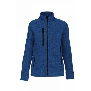 Kariban Veste zippée chinée FEMME Bleu Royal M