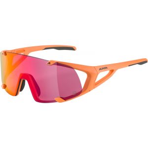 Alpina Lunettes De Soleil Hawkeye S Q-lite Pink Mirror/CAT 2 Peach Matt