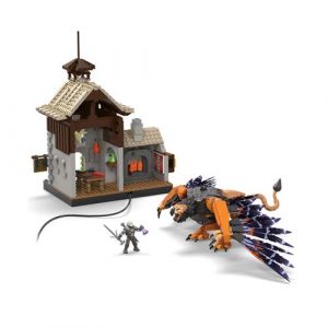 MEGA Coffret Jeu De Construction The Witcher La Chasse Au Griffon De Geralt, 1 Mini-Figurine Articulée Et Accessoires, 431 Pièces, À Collectionner, Jouet Adulte, A Partir De 16 Ans, HDL28