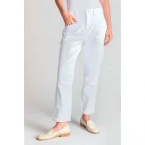 Le Temps des Cerises Pantalon Jeans 400/60 girlfriend thil taille haute blanc
