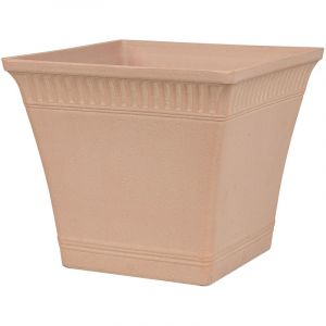 Beliani Pot de fleurs rose poudré 41 x 41 x 36 cm PSATHA