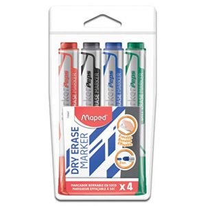 Image de Maped Marqueur tableau blanc Marker'Peps Jumbo, étui de 4 - Lot de 5