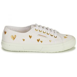 Superga Chaussures 2750 HEARTS EMBRODERY - Couleur 36,37,38,39,40,41,35 - Taille Blanc