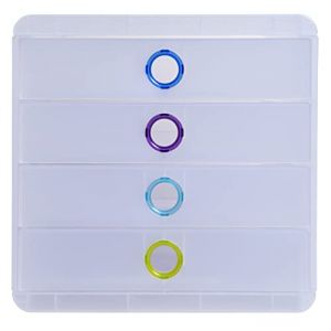 Image de Exacompta Module de classement Pop-Box 4 tiroirs Chromaline - Couleurs assorties