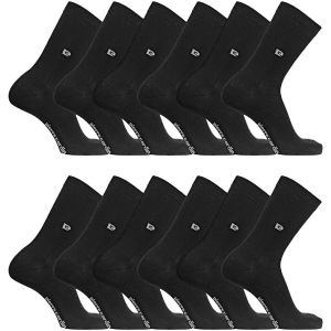 Pierre Cardin Chaussette Homme Coton Peigné - Lot de 6 - Chaussettes Hautes Homme, Confortables & Douces, Noir 40/46