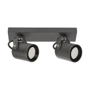 rabalux Applique murale Elva antrazhit transparent gu10 2x max 35W IP44 l: 16cm b: 30cm h: 10cm Dimmable