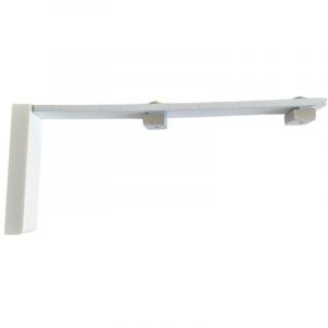 Secodir - rev - Support de fixation murale double pour tringle rideau rail l 160 mm Coloris - Blanc