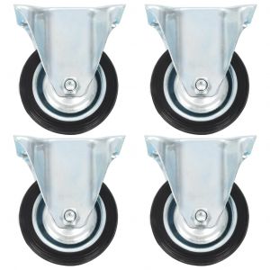 VidaXL Roulettes fixes 4 unités 75 mm Vida XL