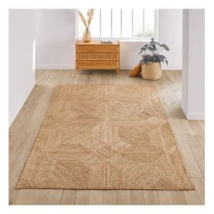 Tapis en jute, Malcan Marron Couleur Marron Taille 200 x 290 cm