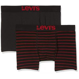 Image de Levi's Vêtements intérieurs -- 200sf Vintage Stripe 2 Pack - Red / Black - S