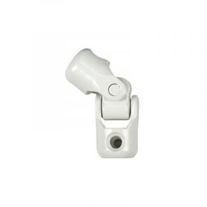 Cîme Genouillère, cardan pour volet roulant d. 12 mm, tringle 12 mm, acier blanc