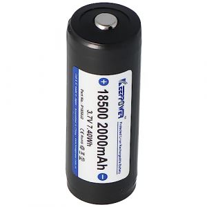 Keeppower 18500 - 2000mAh, 3.6V - 3.7V batterie Li-Ion protégée