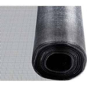 Image de Moustiquaire Pour fen&ecirc;tre et porte Ultra r&eacute;sistant Noir Largeur: 12 m Longueur: 15 m&egrave;tres