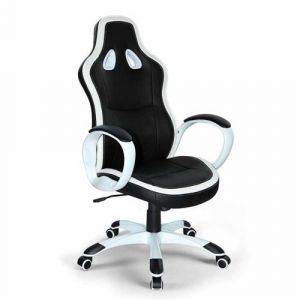 Franchi B&uuml;rosessel - Chaise de bureau sportif fauteuil gamer ergonomique simili cuir Super Sport