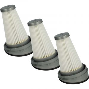 Vhbw 3x filtre à cartouche remplacement pour Rowenta ZR005202 pour aspirateur - Filtre plissé