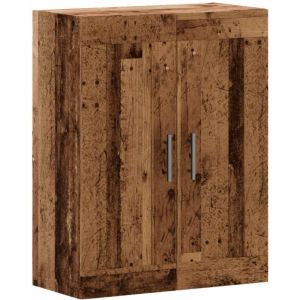 VidaXL Armoire murale vieux bois 69,5x34x90 cm bois d'ing&eacute;nierie, armoire, armoire suspendue, armoire lat&eacute;rale, armoire de rangement