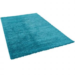 Pergamon Aloha - Tapis Shaggy À Poils Longs Turquoise 80x150 Cm