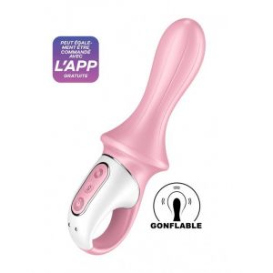 Satisfyer Air Pump Booty 5+ Vibrator Anal Pink Inflatable 1ut