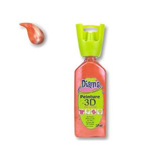 Diam's Peinture 3D Orange effet nacré - 37ml