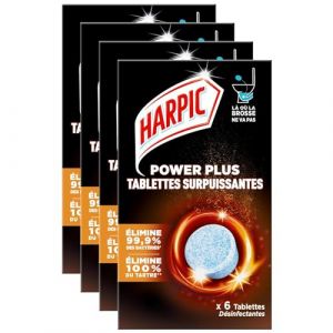 Harpic Tablettes Wc Désinfectantes Surpuissantes - Le Paquet De 6 Tablettes